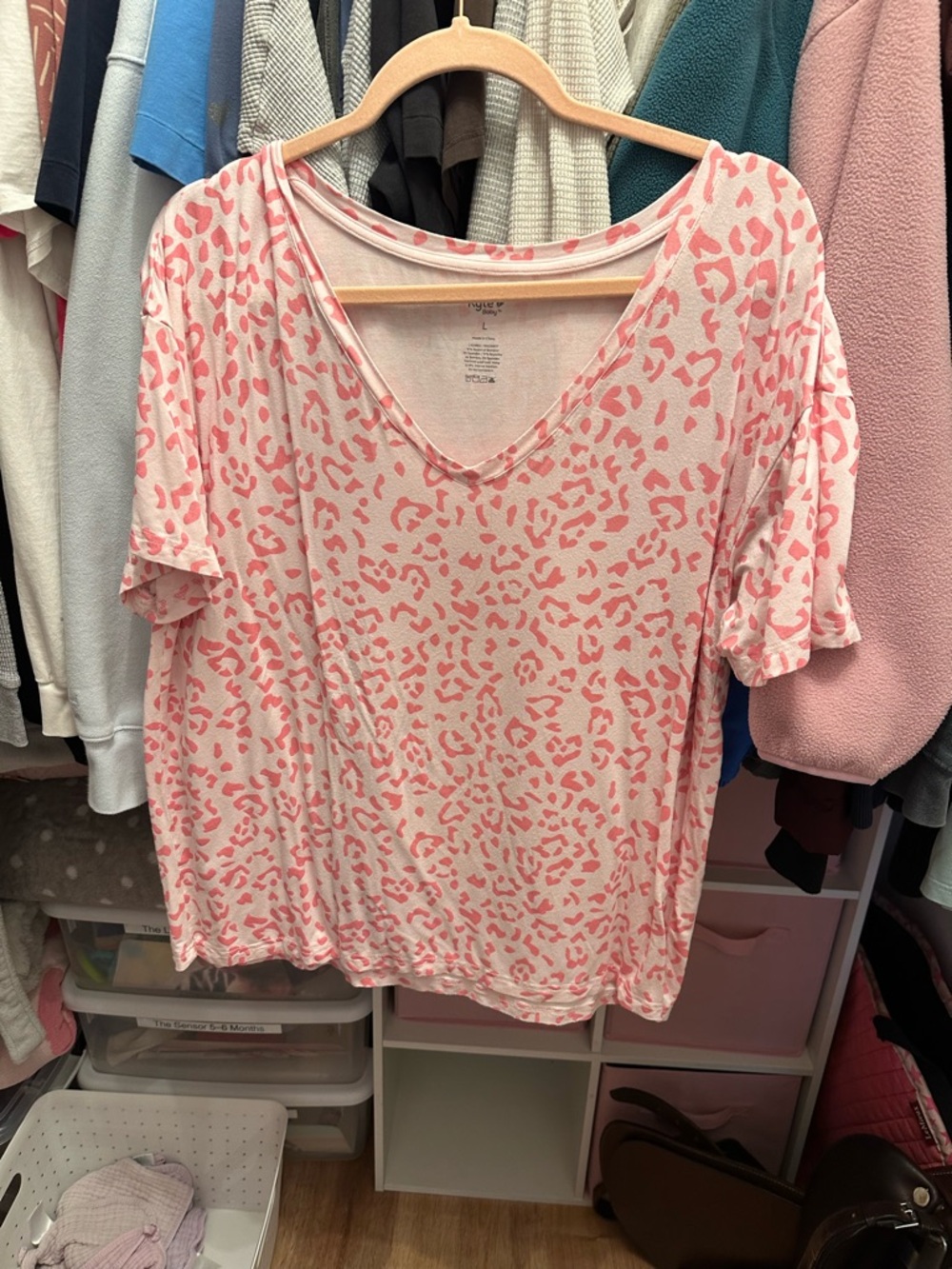 Kyte BABY Sakura leopard t shirt